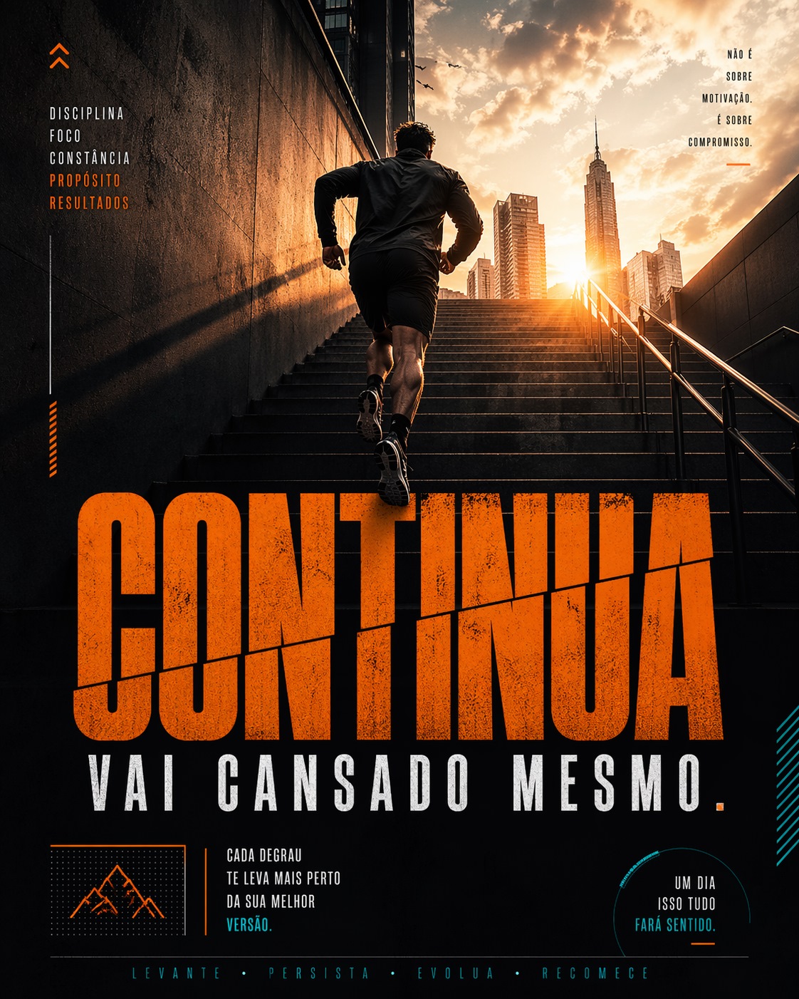Pôster Rise Up – Motivacional